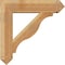Ekena Millwork Funston Arts and Crafts Rough Sawn Bracket w/ Offset Brace, Western Red Cedar, 8"W x 32"D x 32"H BKT0806X32X32FST03RWR - alternate 3